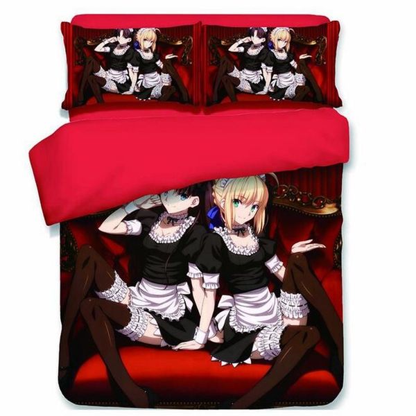 

fate grand order fate/stay night saber game anime bedding usa twin full  king single double size duvet cover pillow case