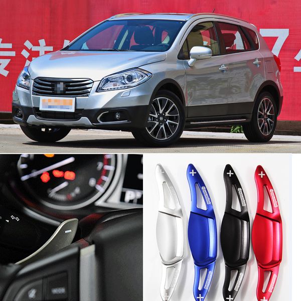 

2pcs brand new alloy add-on steering wheel dsg paddle shifters extension for suzuki alivio 15-18 swift sport 14-18 vitara 16-18