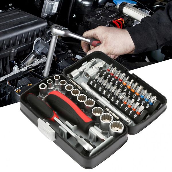 

38pcs mini hand tool set general household repair hand tool kit ratchet socket wrench screwdriver knife wrench kit