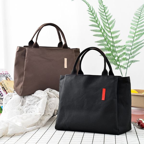 

black coffee cooler bag multi functional handbags insulated shoulder bag ice pack thermal lunch picnic cool women's handbags