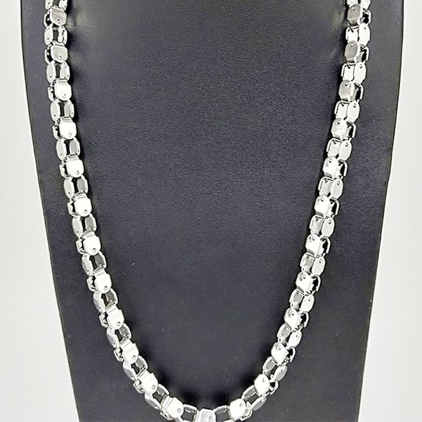 

statement necklace mens stainless steel fashion long necklace silver hip hop rock delicate chains jewelry on the neck