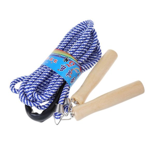 

wooden handle skipping 5m 7m 10m gym school group multi person rope jumping