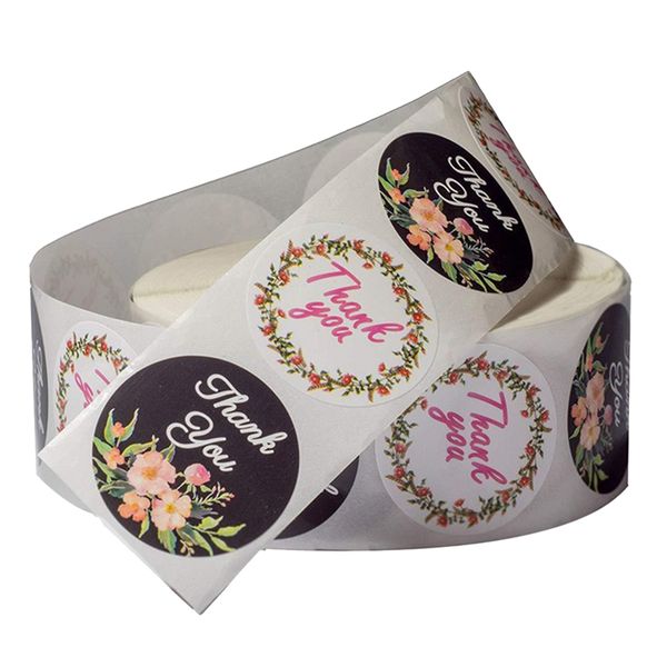 

500 thank you craft packaging seals stickers labels wedding party favours 1