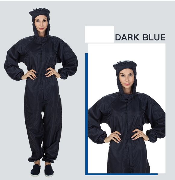 

цельная защитная одежда заводской комбинезон антистатический пылезащитный костюм с капюшоном бытовые защитные средства ежедневное защитное с