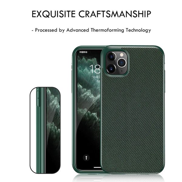

3d текстурированного ballistic nylon материал телефон чехол для iphone 11 pro max xr xs max 6 7 8plus военной защиты падения класса мягкой м
