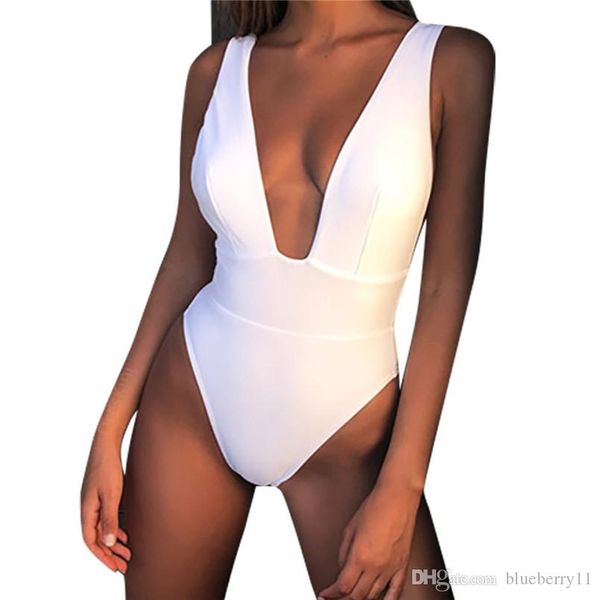 

women's swimwear women swimsuit solid color backless stripped shoulder push-up padded bra set, White;black
