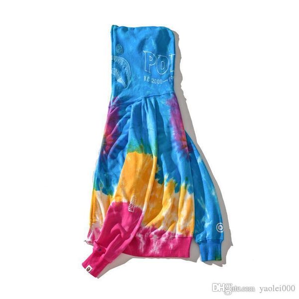 

21 luxury hoodie designer sweater new tide brand fashion wide color paddy rendering hip hop couple sweatshirt, Black