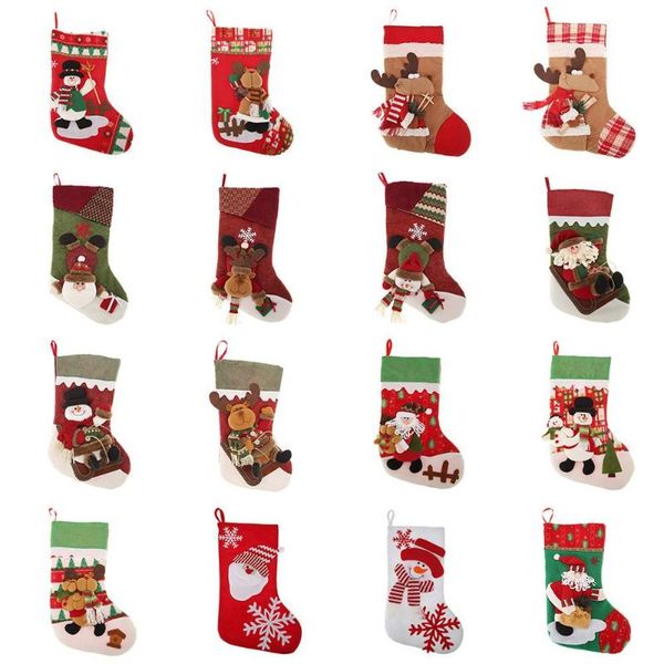 

christmas cute socks stocking gift bags for home xmas tree decorations