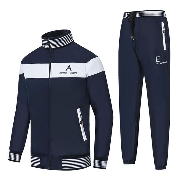 

Winter ca ual loo e outdoor port jogging uit ea7 men de igner track uit private cu tom tide brand men fa hion port wear, Gray
