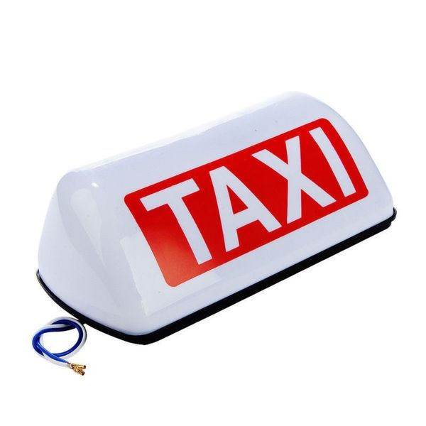 

12v taxi cab sign roof er car super bright light lamp 11" white 5 led for taxi drivers