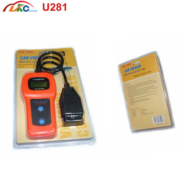 U281 OBD2 OBDII CAN BUS Car Diagnostic Scan Tool Fault Code Reader for Vw Audi