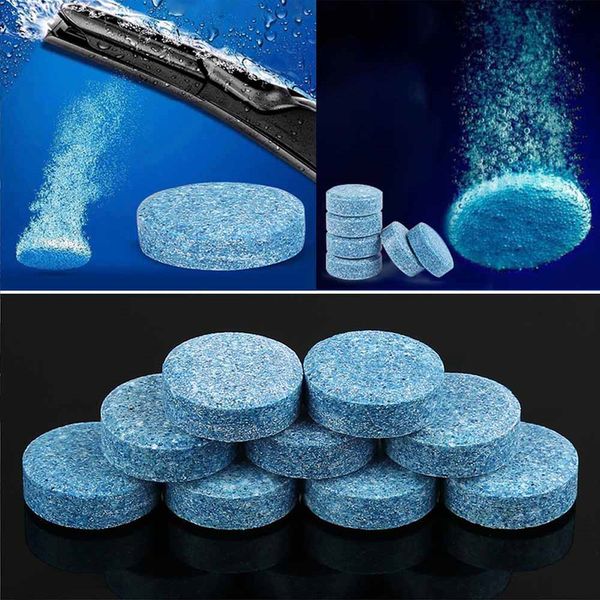 

1pcs new auto windshield glass washer window cleaner safe compact effervescent tablets detergent fine concentrated solid