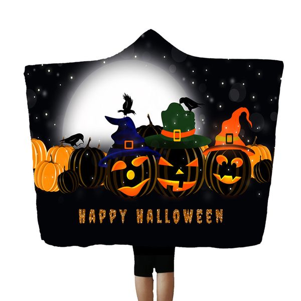 

halloween hooded blanket cloak cap blanket air conditioning 150x200cm festive party atmosphere decoration supplies #8