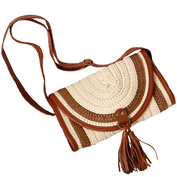 

jhd-handmade bali beach bags women summer island straw knitted handbag crossbody wicker bag woven flap bag(brown