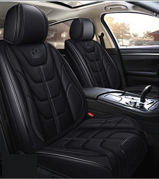 

universal fit car interior accessories seat covers for sedan pu leather adjuatable five seats full surround design seat cover for suv 9d364