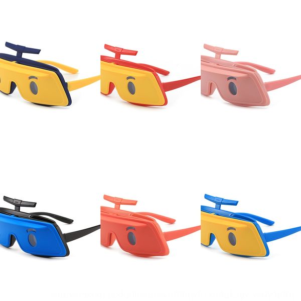

children's cartoon polarized sun silicone children's soft sun sunglasses silicone sun glasses helicopter modeling ok32015, Blue