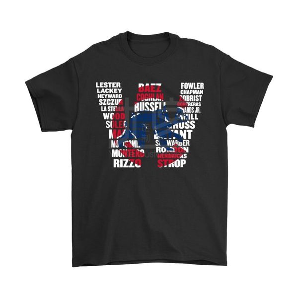 

teamplayers name puzzle cubs win shirts, White;black