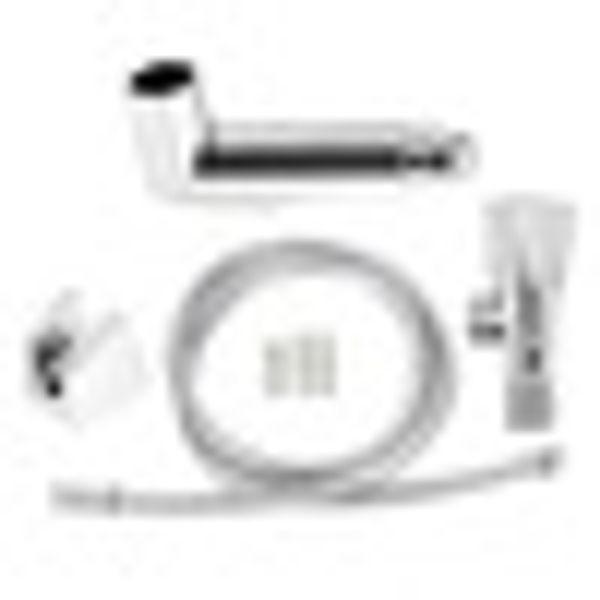 

chrome metal bidet shattaf douche spray shut off valve toilet shower head hose set