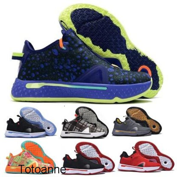 

paul george pg 4 basketball shoes sneakers gatorade x nasa zipper zoom men man purple 4s sports 2020 new arrival trainers shoes