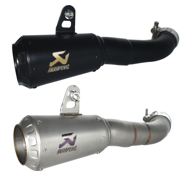 

universal for yamaha yzf-r3 yzf-r25 mt-03 mt03 2015-2018 yzf r3 r25 motorcycle exhaust akrapovic logo exhaust