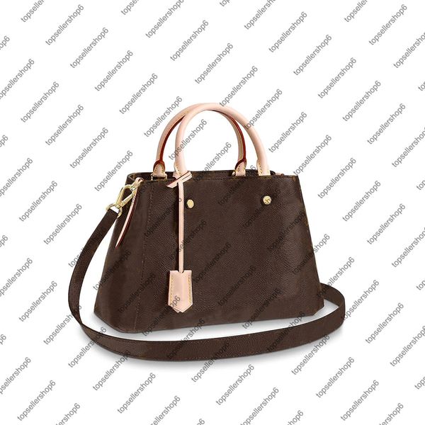 

m41055 m41056 montaigne bb mm handbag women canvas desinger cross-body strap cowhide leather shoulder tote purse bag