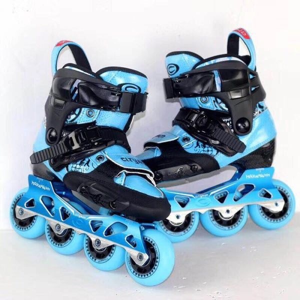 

children slalom roller skates cityrun inline speed roller skate shoes street brush skating for kids adjustable sneakers ia109