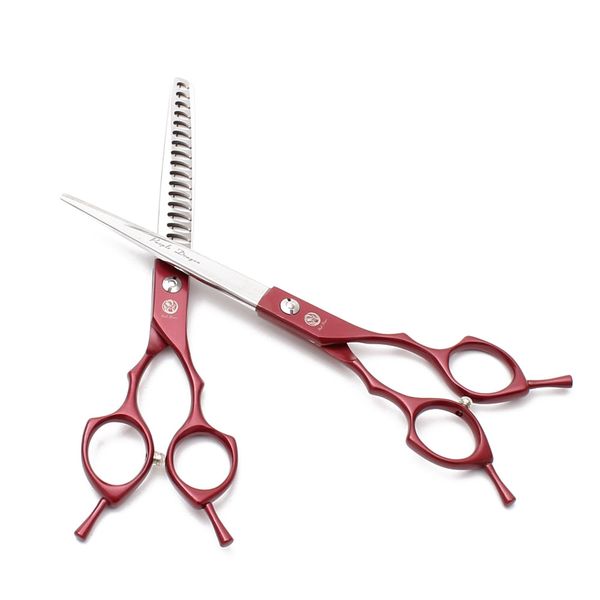 

dog scissors z9029 7" 19.5cm 440c red purple dragon professional pet scissors thinning shears cutting shears grooming scissors animal s