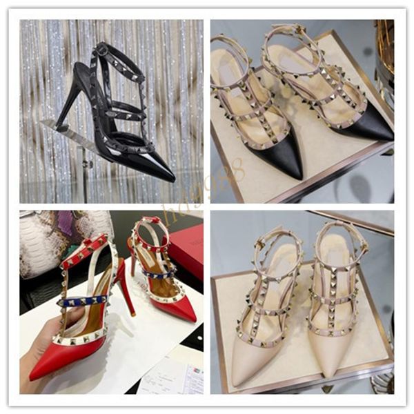 

2019 высокое качество европейский стиль брендовая обувь импортная кожа женские сандалии дизайнер имеет бирку женские тапочки женская мода вы, Black