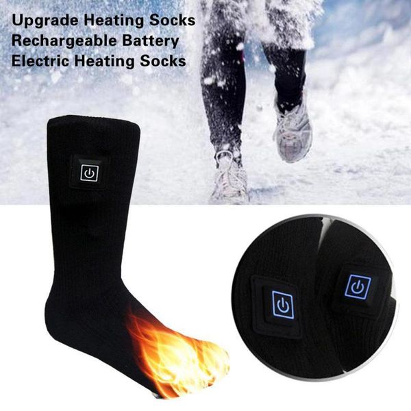 

electric heated socks for help warm cold feet comfort health heated socks magnetic therapy comfortable, Black