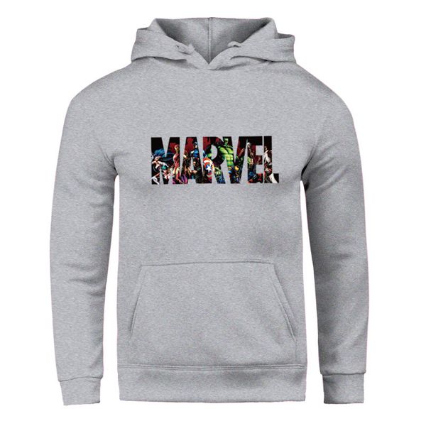 

hipster marvel cool hoodies boy and girl joker clothing pullover o-neck blend long-sleeved chic winter hooded fleece, Black