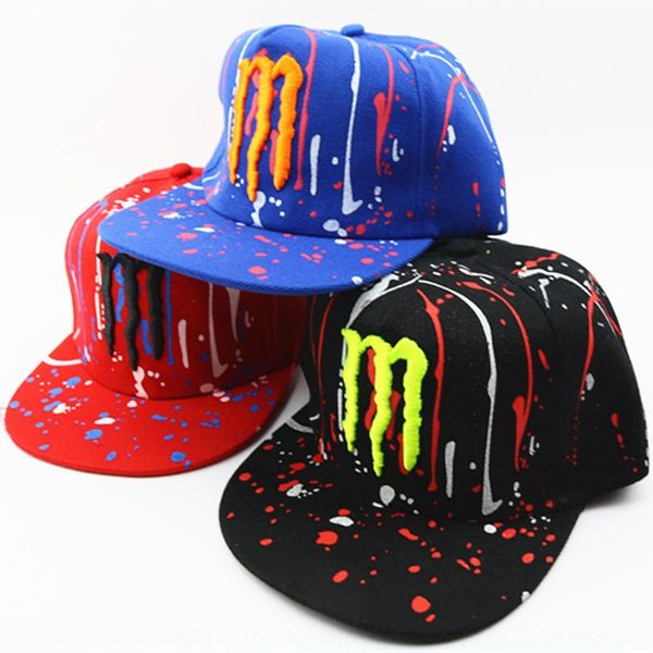 

hat m meteor shower children's hip-hop flat baseball baseball cap boy street hip-hop cap flat hat, Yellow