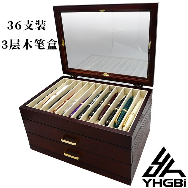 

деревянные urushi pen витрина 36 ручки с прозрачным лаком