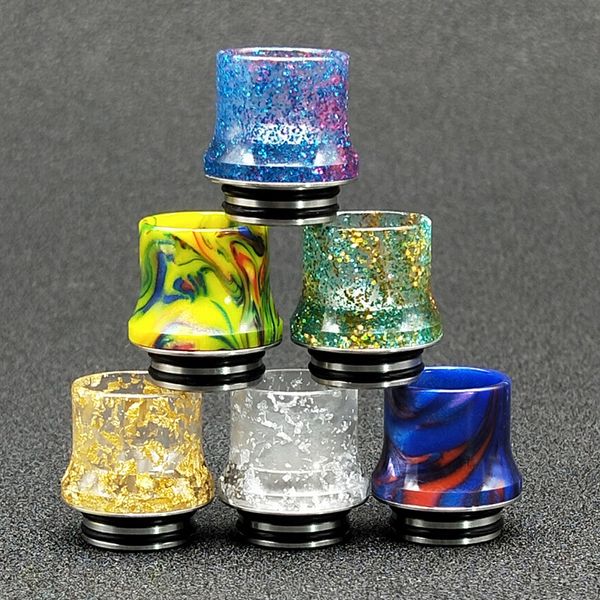 810 SS Epoxidharz Drip Tip Wide Bore Mundstück für 810 Raucherzubehör TFV12 Prince TFV8 Big Baby DHL-frei