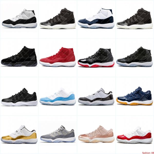 

size 40-46 2019 concord 45 11 xi 11s cap and gown prm heiress gym red platinum tint space jams men basketball shoes sports sneakers