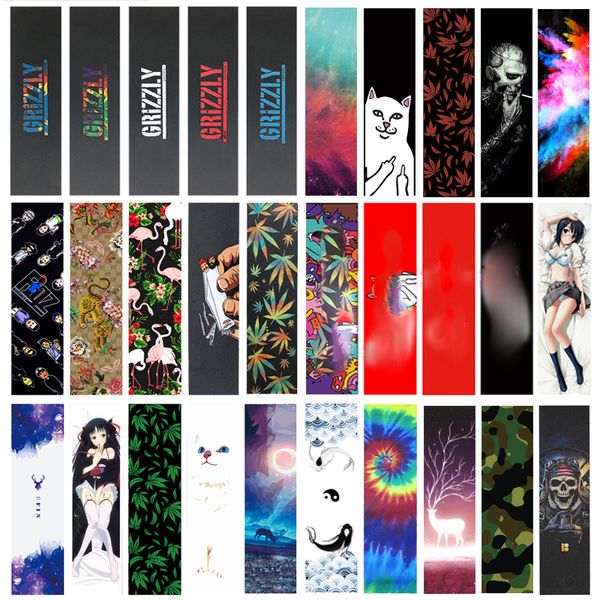 

skate board grip tape breathable holes size 83x23cm