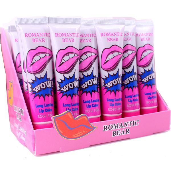 Os mais recentes Lip Gloss Peel-off tem a duração de 24h No Stain Colágeno Marinho Batom Balm planta romântico do 6 cores Maquiagem Máscara Hidratante Lip