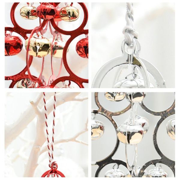 

christmas ornaments christmas tree bell-shaped metal pendant bells ceiling window decorative ornaments