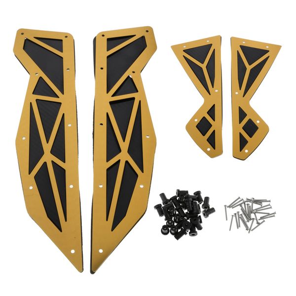 

motorcycle front rear footboards floorboards steps foot plate replacement for yamaha nmax125 nmax155 n-max 150 (gold