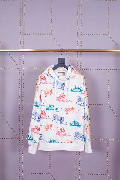 

бесплатные покупки!!!весной и осенью к 2020 году новые американские оригинальные популярные логотип диснейленд балахон, Black