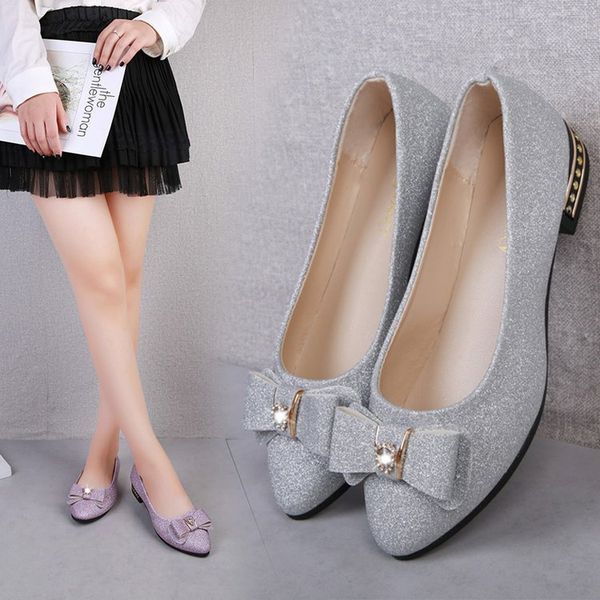 

going to work shoes 2019 spring and autumn new style moccosins women's flat heel shoes soft bottom mom slanted heel single, Black