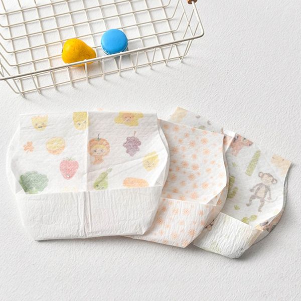 

10pcs/lot baby waterproof non-woven fabric disposable bibs portable baby toddler bibs feeding saliva apron paper bibs