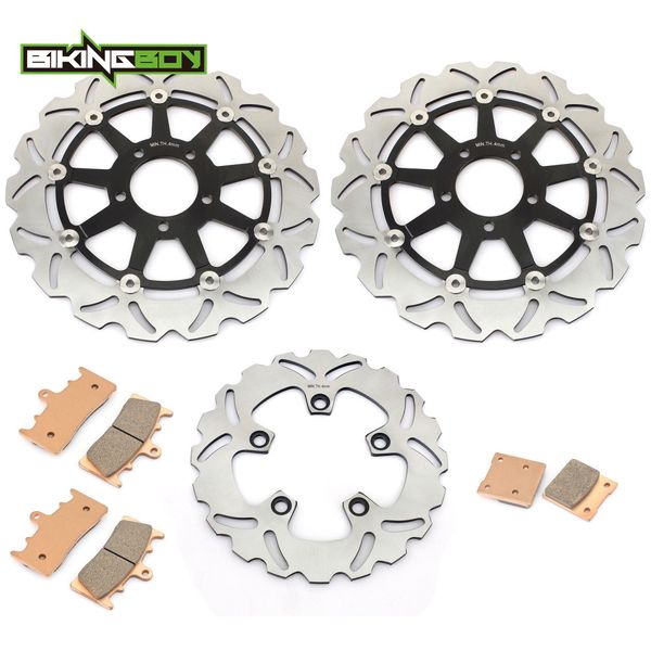 

bikingboy for gsxr gsx-r 750 1996 1997 1998 1999 t v w x front rear brake discs disks rotors pads motorcycle full set