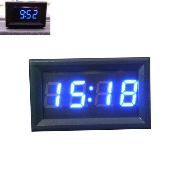 

automotive electronic clocks car motorcycle accessory 12v/24v dashboard led display digital clock dropship j25