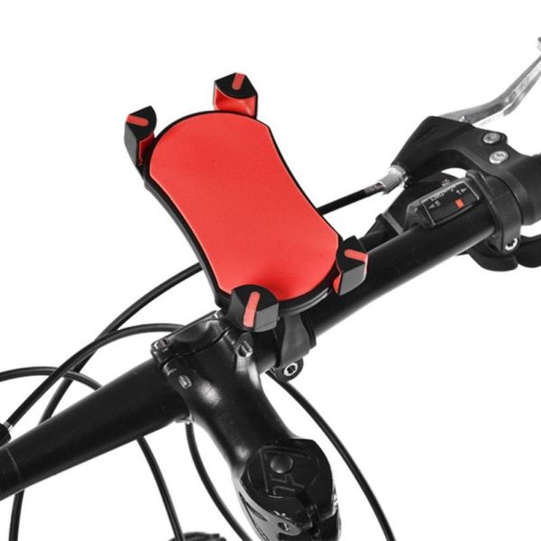 

bicycle phone holder motorcycle handlebar computer mount bracket mountain road bike phone rack support for 3.5-6.5 inch phone