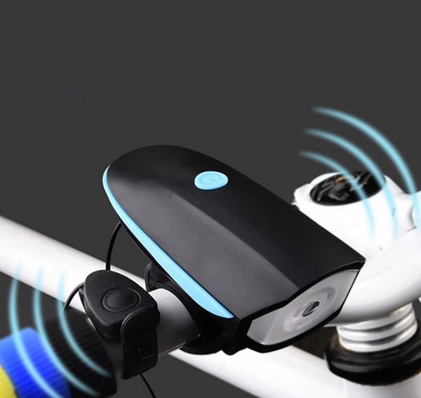 

2020 bike electric horn bell bicycle light super bright headlights vocal usb charging night riding cycling