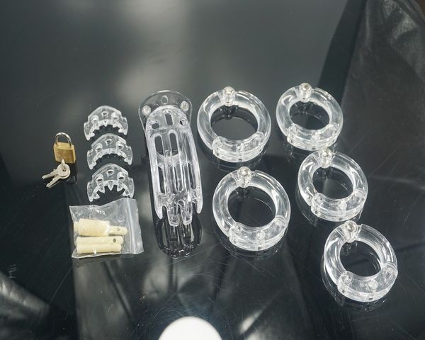 CB4000 Kockrings Мужское пластиковое целостное устройство клетки SM SM Penis Ring Sexe Toys для мужчин