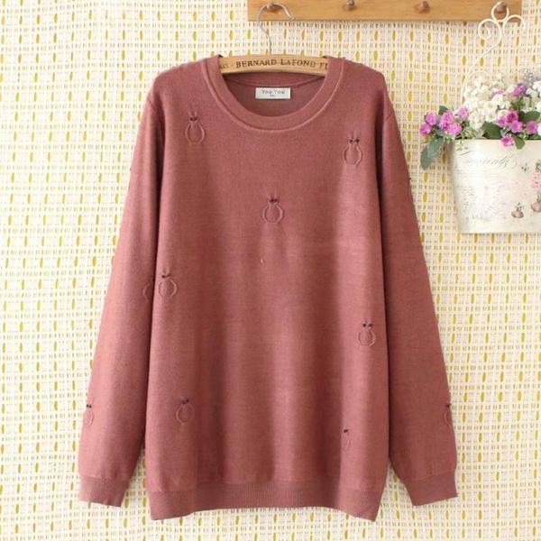 

plus size women's knitted sweater sweaters beading casual outwear, White;black