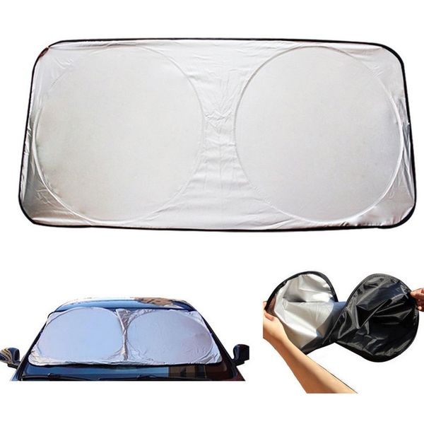 

150 x 70cm car sunshade front rear window film windshield visor cover sun shade uv protect reflector car-styling