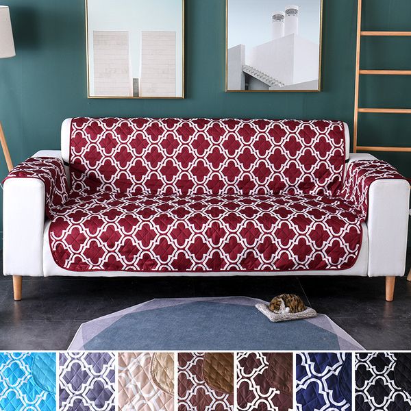 

printing pet dog kids sofa couch cover chair mat furniture protector reversible washable removable armrest slipcovers 1/2/3 seat