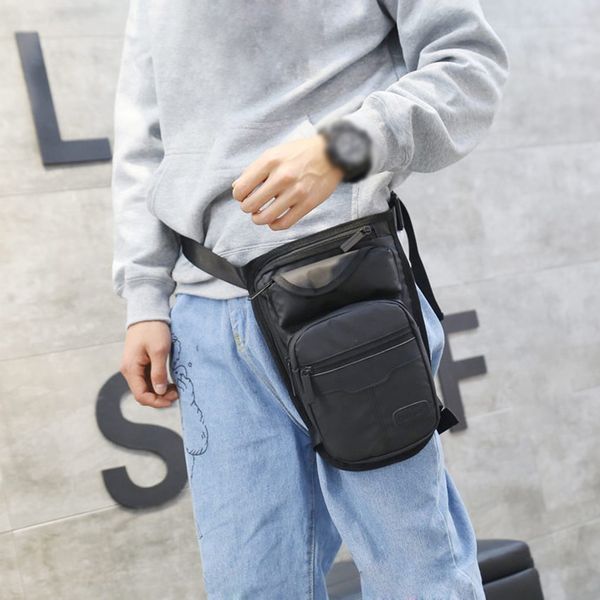 

мужская спорт на открытом воздухе нейлон многофункциональный езда нога пакет груди мешок талии сумка crossbody сумки для девочек 2019 мешок